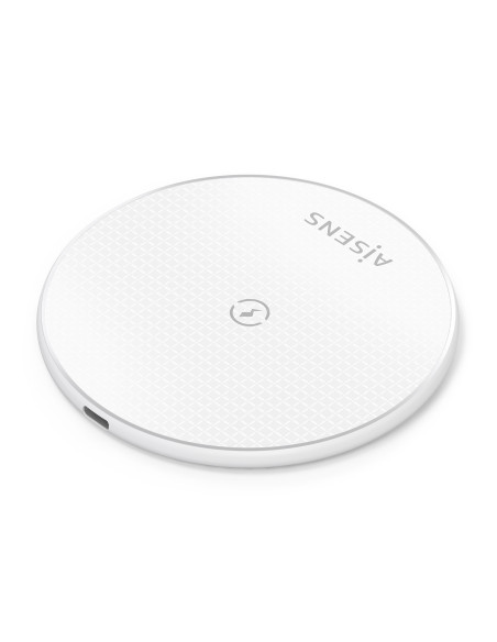 AISENS Cargador Inalambrico USB-C 15W Para Movil, Blanco