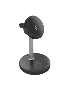 AISENS Cargador Inalambrico USB-C 4 en 1 De 15W Para Movil, Apple Watch, Auriculares Con Estuche De Carga, Negro 2
