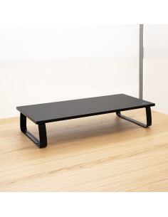 TooQ Soporte Elevador Multiusos para Monitor Portátil, Negro 2