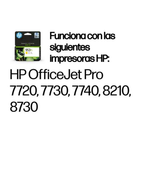 HP Cartucho de tinta Original 953XL de alto rendimiento amarillo
