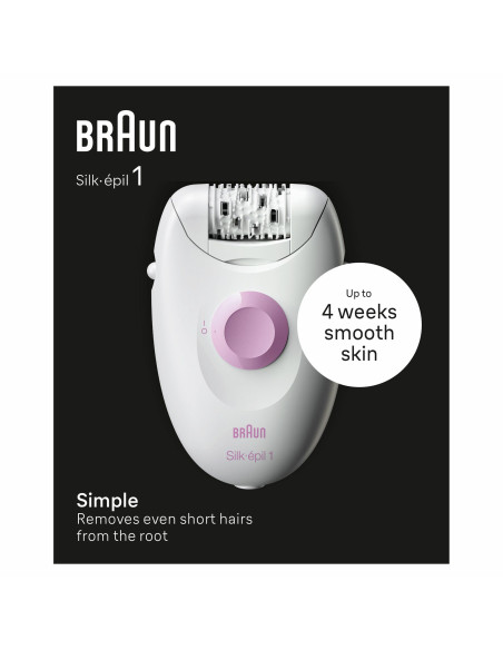 Braun Silk-épil 1 1-000 20 pinzas Rosa, Blanco
