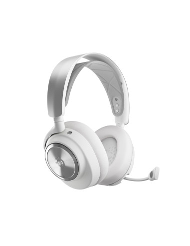 Steelseries Arctis Nova Pro Wireless Auriculares Inalámbrico y alámbrico Diadema Juego Bluetooth Plata, Blanco