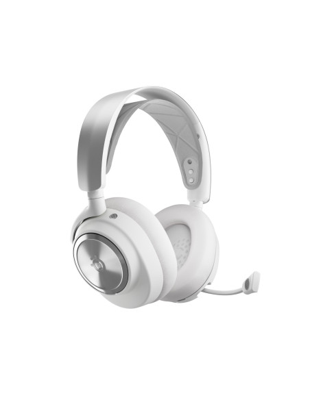 Steelseries Arctis Nova Pro Wireless Auriculares Inalámbrico y alámbrico Diadema Juego Bluetooth Plata, Blanco