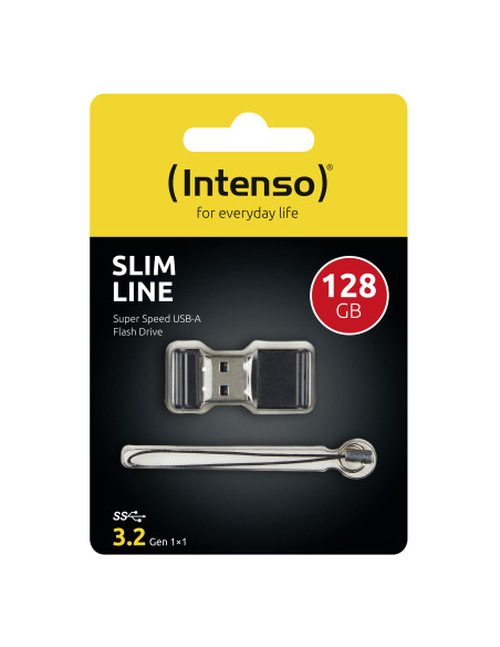 Intenso Slim Line unidad flash USB 128 GB USB tipo A 3.2 Gen 1 (3.1 Gen 1) Negro