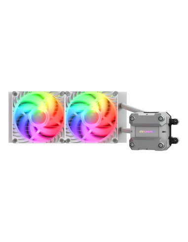 COUGAR CGR-PSDUTRGB-W-240 Procesador Sistema de refrigeración líquida todo en uno 12 cm Blanco 1 pieza(s)