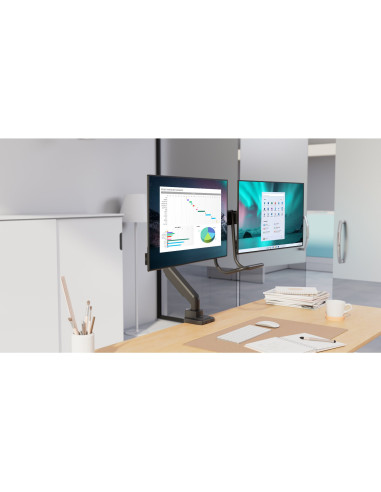 Kensington Brazo para dos monitores SmartFit con barra transversal y asa