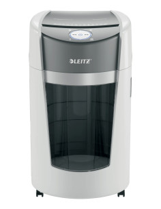 Leitz Destructora de Papel IQ OptiMax Office Microcorte Seguridad P5 35L - Blanca