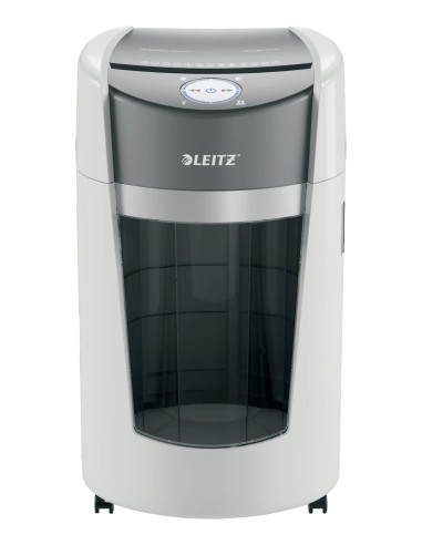 Leitz Destructora de Papel IQ OptiMax Office Microcorte Seguridad P5 35L - Blanca