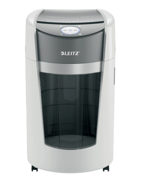Leitz Destructora de Papel IQ OptiMax Office Microcorte Seguridad P5 35L - Blanca