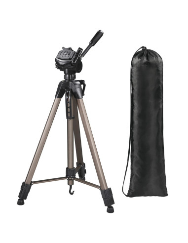 Hama | Trípode para cámaras réflex, trípode extensible 166 cm, aluminio, cabeza 3D, soporte para cámaras de fotos estable,