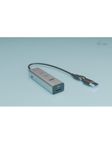 i-tec Metal Universal Charging HUB 2xUSB-C + 2x USB-A Port + Power Delivery 85W