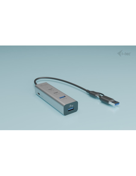 i-tec Metal Universal Charging HUB 2xUSB-C + 2x USB-A Port + Power Delivery 85W