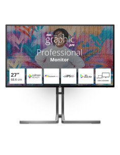 AOC U3 U27U3CV pantalla para PC 68,6 cm (27") 3840 x 2160 Pixeles 4K Ultra HD LCD Negro