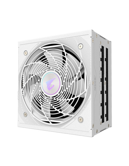GIGABYTE AORUS ELITE P1000W ICE Fuente de Alimentación - PCIe 5.0, 80 PLUS Platinum, Diseño completamente modular, Ventilador