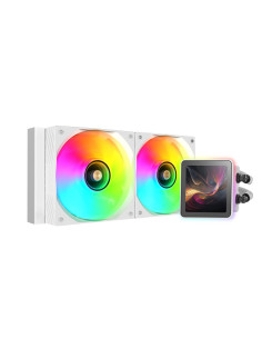 Mars Gaming ML-VISIONPRO240W Procesador Sistema de refrigeración líquida todo en uno 12 cm Blanco 1 pieza(s)