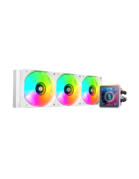 Mars Gaming ML-VISIONPRO360W Procesador Sistema de refrigeración líquida todo en uno 12 cm Blanco 1 pieza(s)