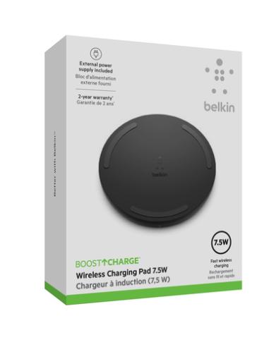 Belkin Boost Charge Smartphone Negro Corriente alterna Cargador inalámbrico Carga rápida Interior