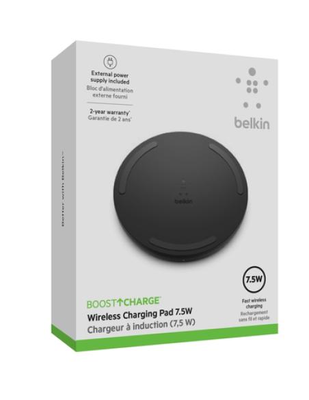 Belkin Boost Charge Smartphone Negro Corriente alterna Cargador inalámbrico Carga rápida Interior