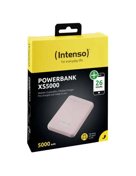 Intenso XS5000 Polímero de litio 5000 mAh Rosa