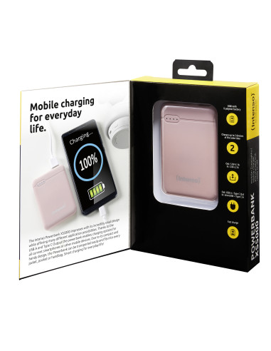 Intenso XS5000 Polímero de litio 5000 mAh Rosa
