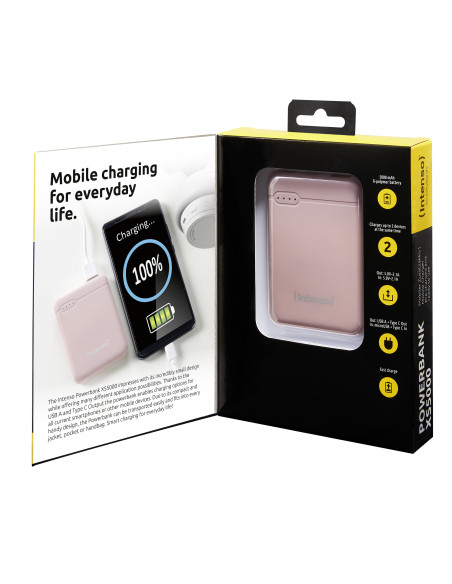 Intenso XS5000 Polímero de litio 5000 mAh Rosa