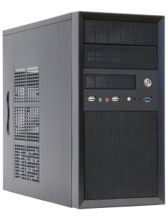 Chieftec CT-01B-OP carcasa de ordenador Mini Tower Negro