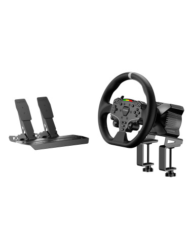 Moza Racing RS074 mando y volante Negro Bluetooth USB Volante + Pedales Digital PC