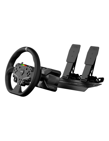 Moza Racing RS074 mando y volante Negro Bluetooth USB Volante + Pedales Digital PC