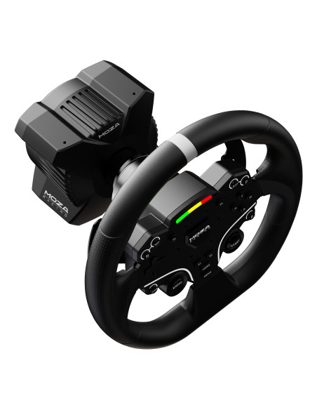 Moza Racing RS074 mando y volante Negro Bluetooth USB Volante + Pedales Digital PC