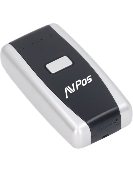 AVPos AVP-BT01-2D lector de código de barras Lector de códigos de barras manos libres 1D 2D CMOS Negro, Gris claro