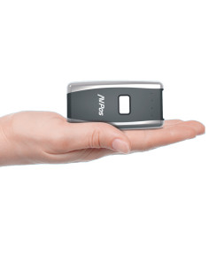 AVPos AVP-BT01-2D lector de código de barras Lector de códigos de barras manos libres 1D 2D CMOS Negro, Gris claro 2