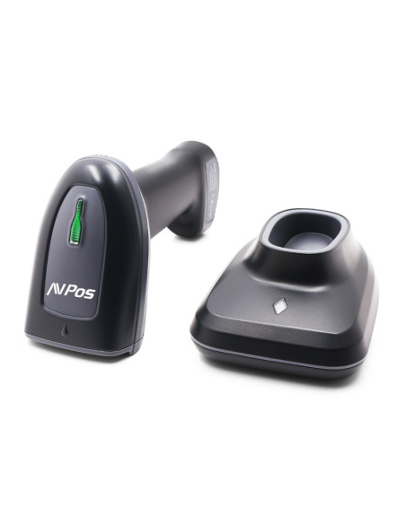 AVPos AVP-BT230-2D lector de código de barras Lector de códigos de barras portátil 1D 2D CMOS Negro