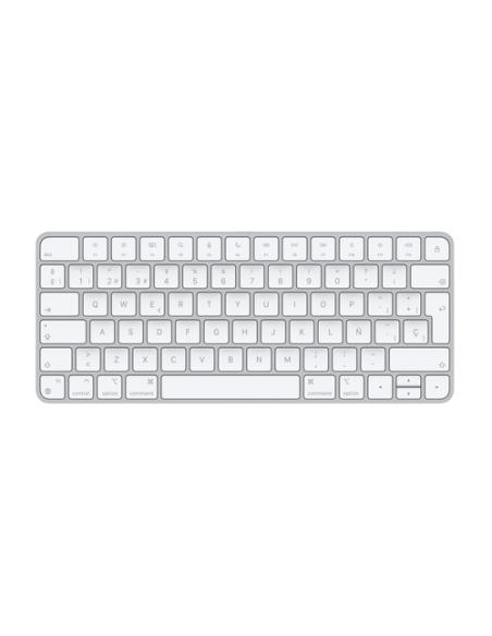 Apple Magic teclado Universal USB + Bluetooth Español Aluminio, Blanco