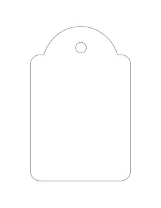 APLI 00391 etiqueta sin adhesivo 500 pieza(s) Blanco Rectángulo 2