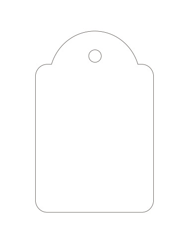APLI 00391 etiqueta sin adhesivo 500 pieza(s) Blanco Rectángulo