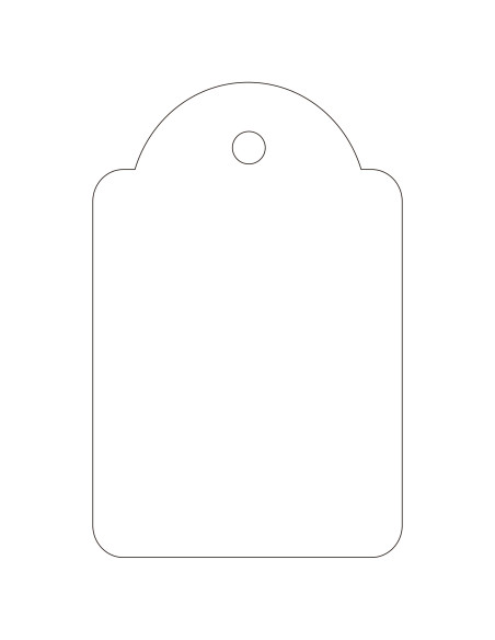 APLI 00391 etiqueta sin adhesivo 500 pieza(s) Blanco Rectángulo