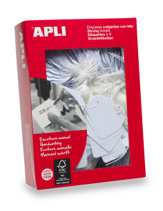 APLI 00392 etiqueta sin adhesivo 500 pieza(s) Blanco Rectángulo