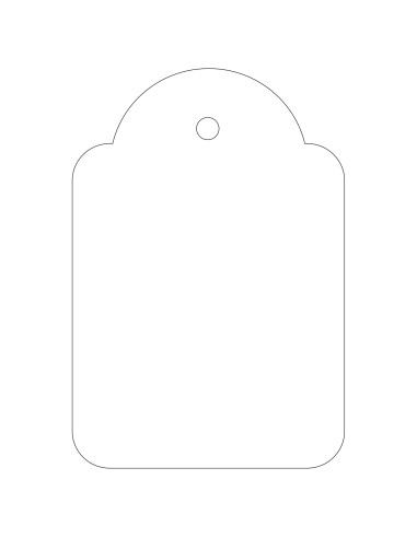 APLI 00392 etiqueta sin adhesivo 500 pieza(s) Blanco Rectángulo
