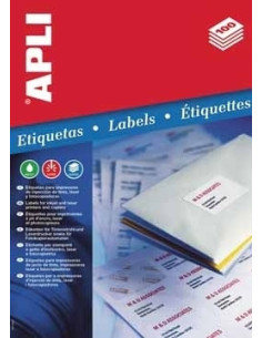 APLI Labels 105 x 148mm etiqueta autoadhesiva Blanco 400 pieza(s)