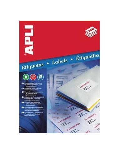 APLI Labels 105 x 148mm etiqueta autoadhesiva Blanco 400 pieza(s)