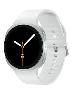 Samsung Galaxy Watch 8 3,81 cm (1.5") AMOLED 44 mm Digital 480 x 480 Pixeles Pantalla táctil Plata Wifi GPS (satélite)