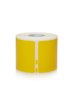 DYMO 2133400 etiqueta autoadhesiva Rectángulo redondeado Desmontable Amarillo 220 pieza(s) 2