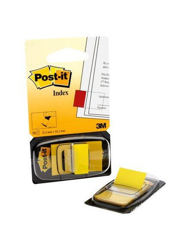 3M I680-5 etiqueta autoadhesiva Rectángulo Desmontable Amarillo 50 pieza(s)