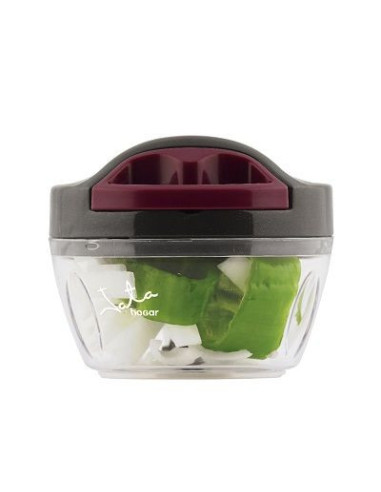 JATA AC57E picadora manual de alimentos Negro, Transparente