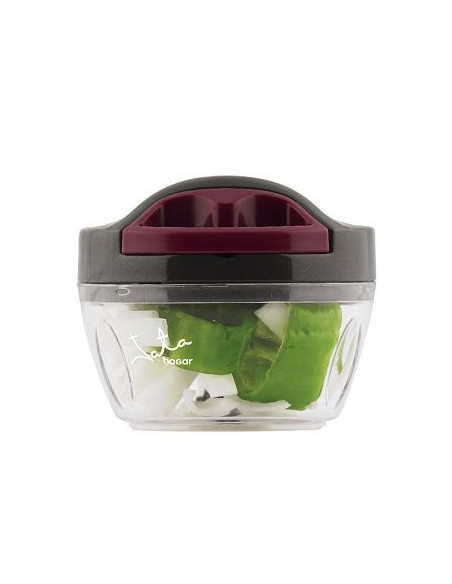 JATA AC57E picadora manual de alimentos Negro, Transparente