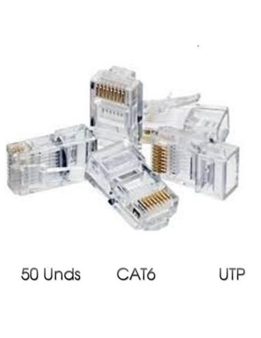 PAQUETE 50 CONECTORES RJ45 CAT6 UTP CROMAD REF: CR0527