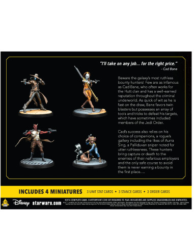 Asmodee Star Wars  Shatterpoint - Fistful of Credits  Cad Bane Squad Pack Figura