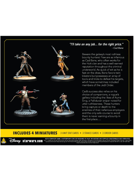 Asmodee Star Wars  Shatterpoint - Fistful of Credits  Cad Bane Squad Pack Figura