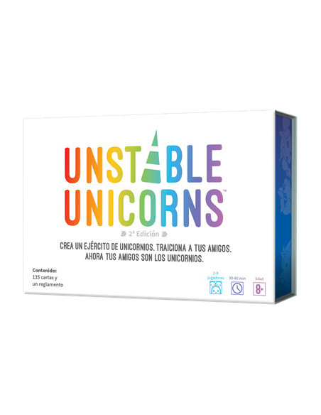 Asmodee TEEUU01ES juego de tablero Unstable Unicorns Juego De Cartas Estrategia
