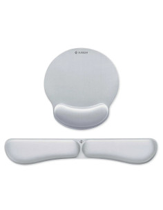 SUBBLIM Pack Ergo Memoryflex – Conjunto de alfombrilla para ratón y reposamuñecas para teclado Plata